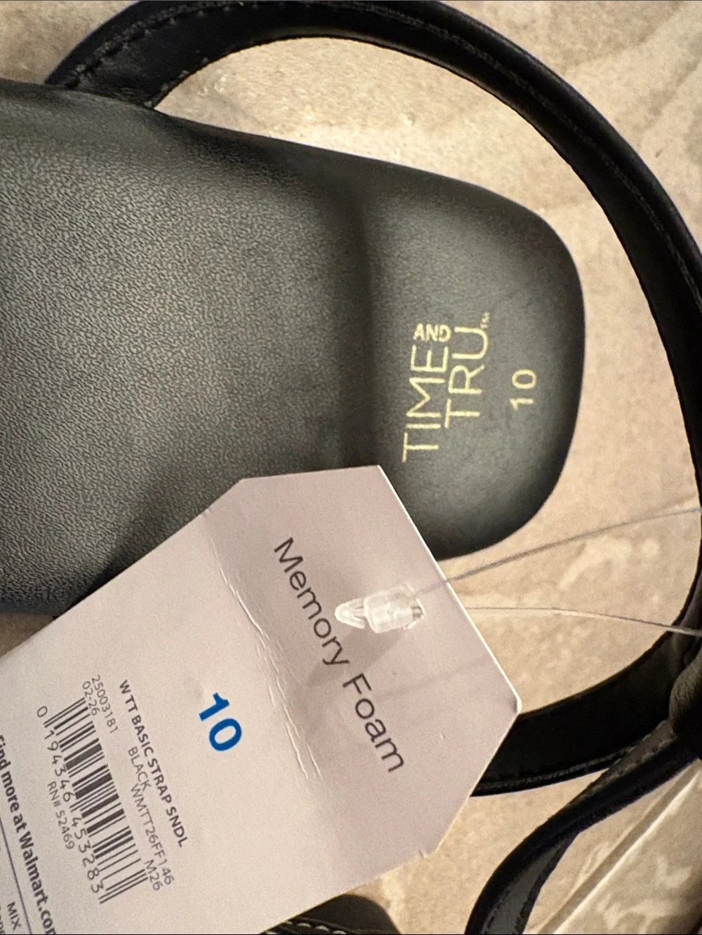 Lot 4 No Boundaries Time & Tru Women's Strappy Sandal Bundle size 10